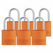 Lockout Padlock KA Orange 2-17/32 H PK6