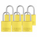 Lockout Padlock KA Yellow 2-17/32 H PK6