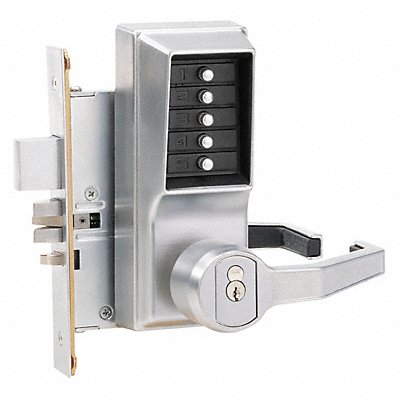 Push Button Lock Entry Key Override