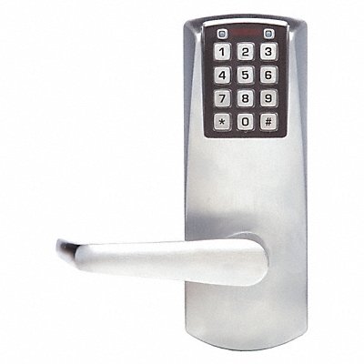 Electronic Lock Satin Chrome 12 Button