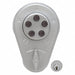 Pushbutton Deadbolt Satin Chrome