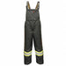 Flame Resistant Rain Bib Overall Black M