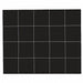 Magnetic Squares 3/4 in W Black PK20