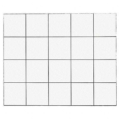 Magnetic Squares 3/4 in W White PK20