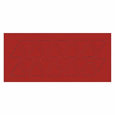 Magnetic Triangles 3/4 in W Red PK20