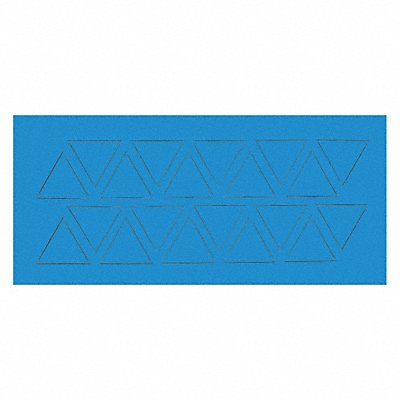 Magnetic Triangles 3/4 in W Blue PK20