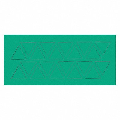 Magnetic Triangles 3/4 in W Green PK20