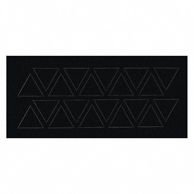 Magnetic Triangles 3/4 in W Black PK20