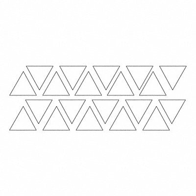 Magnetic Triangles 3/4 in W White PK20