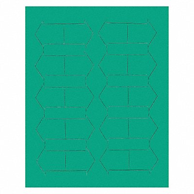 Magnetic Arrows 3/4 in W Green PK20