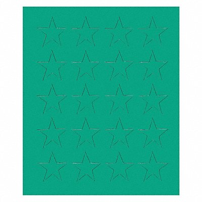 Magnetic Stars 3/4 in W Green PK20