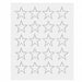 Magnetic Stars 3/4 in W White PK20