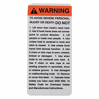 Coffing Warning Tag