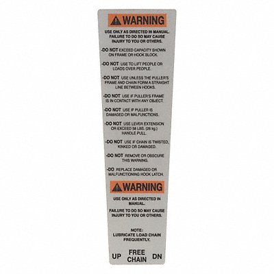 Warning Label