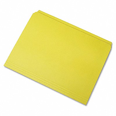 Folder Letter Straight Cut Yellow PK100