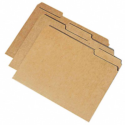 Folder Legal 1/3 Cut Kraft PK100