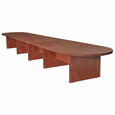 Conference Table 22 ft L 22 Seats Cherry