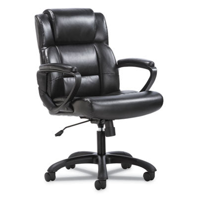 CHAIR,EXEC,LEATHER,BK