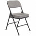 Folding Chair Fabric 32in H Black PK2