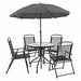 Patio Table Set And Umbrella 6 pcs.