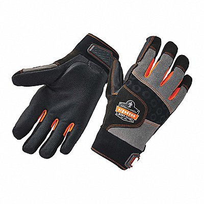 Gloves Full-Fngr Anti-Vibration Blk S PR