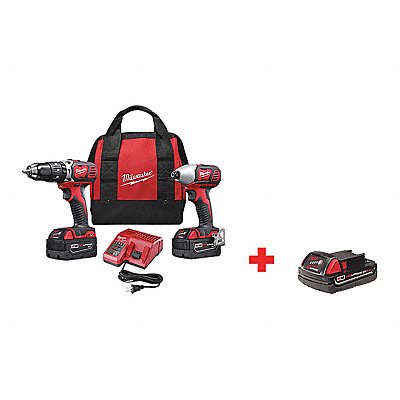 Cordless Combination Kit 2 Tools 18V DC