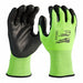 HIGH VIS GLOVE CUT 3 L PK12
