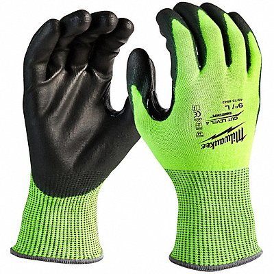 HIGH VIS GLOVE CUT 4 M PK12