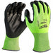 HIGH VIS GLOVE CUT 4 M PK12