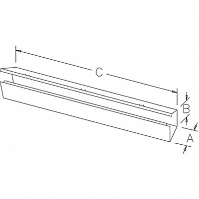 Lay-In Wireway 6 ft 6inWx6inH Steel