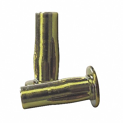 Rivet Nut Slotted Body Zinc Yellow PK25