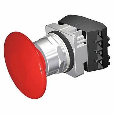 Non-Illuminated Push Button Plastic Red