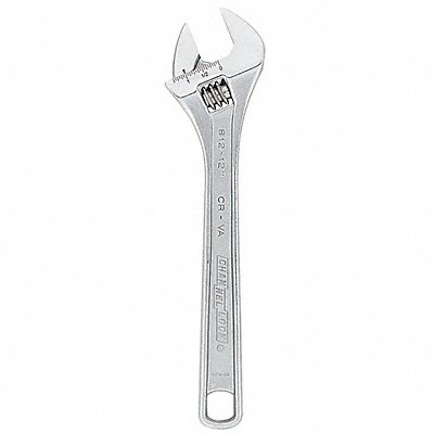 Adj. Wrench Steel Chrome Vanadium 12 