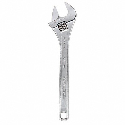 Adj. Wrench Steel Chrome Vanadium 18 