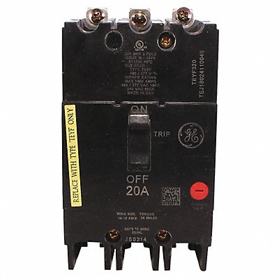 Circuit Breaker 20A 3P TEY 277/480VAC