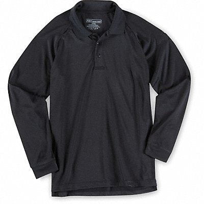 Performance Long Sleeve Polo 4XL Black