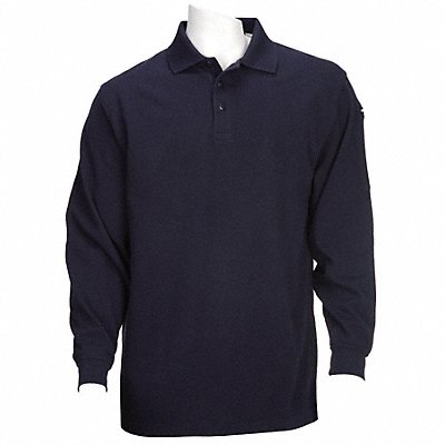 Performance Long Slv Polo L Dark Navy
