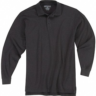 Utility Long Sleeve Polo L Black