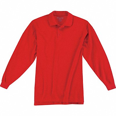 Utility Long Sleeve Polo XS Range Red