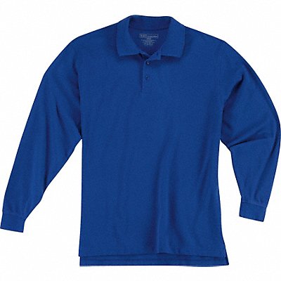 Utility Long Sleeve Polo M Academy Blue