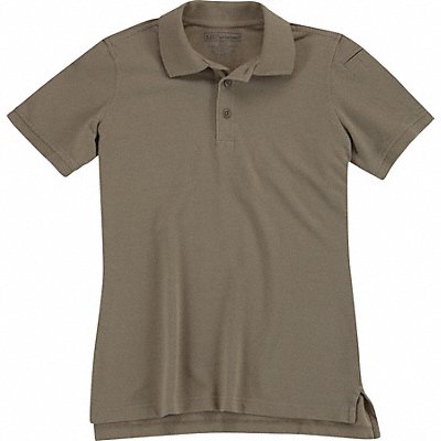 Womens Utility SS Polo M Silver Tan