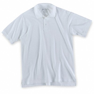Short Sleeve Utility Polo XL White