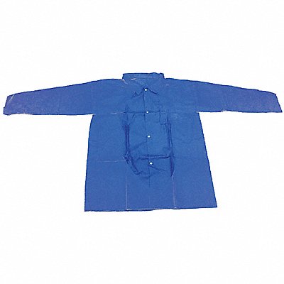 H8180 Lab Coat Blue Button L PK30