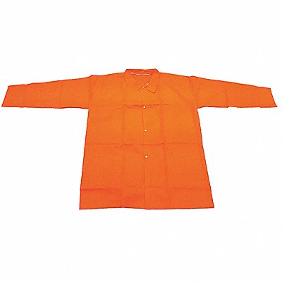 Lab Coat Orange Button L PK30