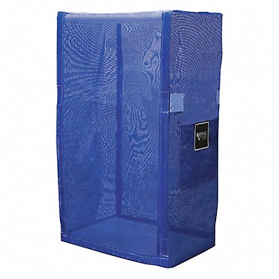 PVC Cart Cover 32 in 2 Shelf Blue Mesh