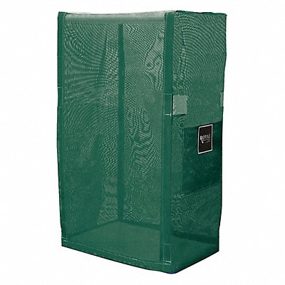 PVC Cart Cover 32 in 3 Shelf Green Mesh