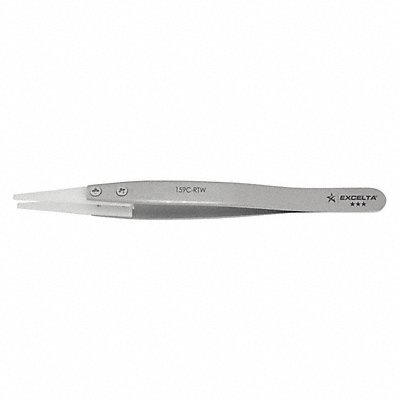 Tweezer 5 in White Delrin Str Replace