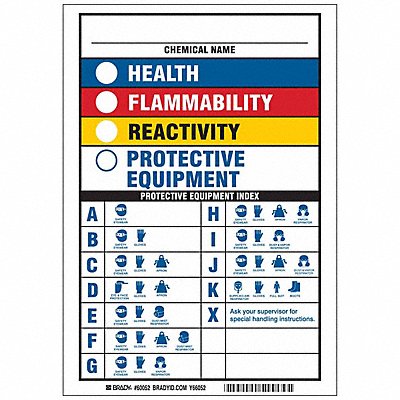 NFPA Sign 10in. H x 7in. W Polyester