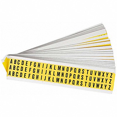 Letter Label A Thru Z 1/2in.H Vinyl