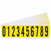 Number Label 0 Thru 9 2-1/4in H PK25